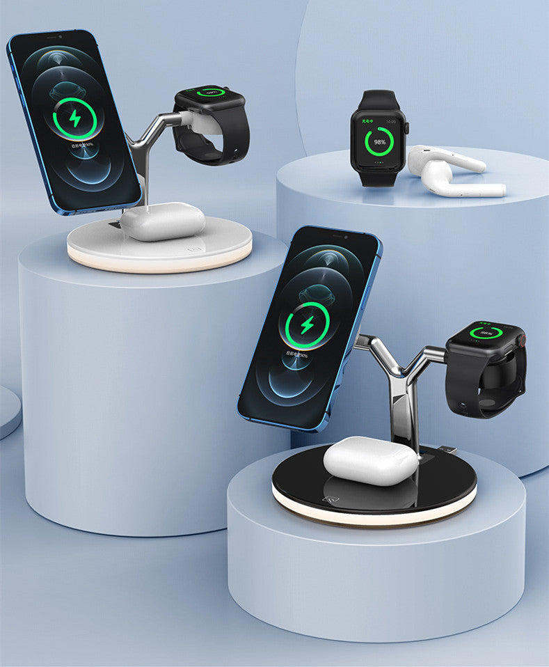 4 In 1 Wireless Magnetic Fast Charger Station
