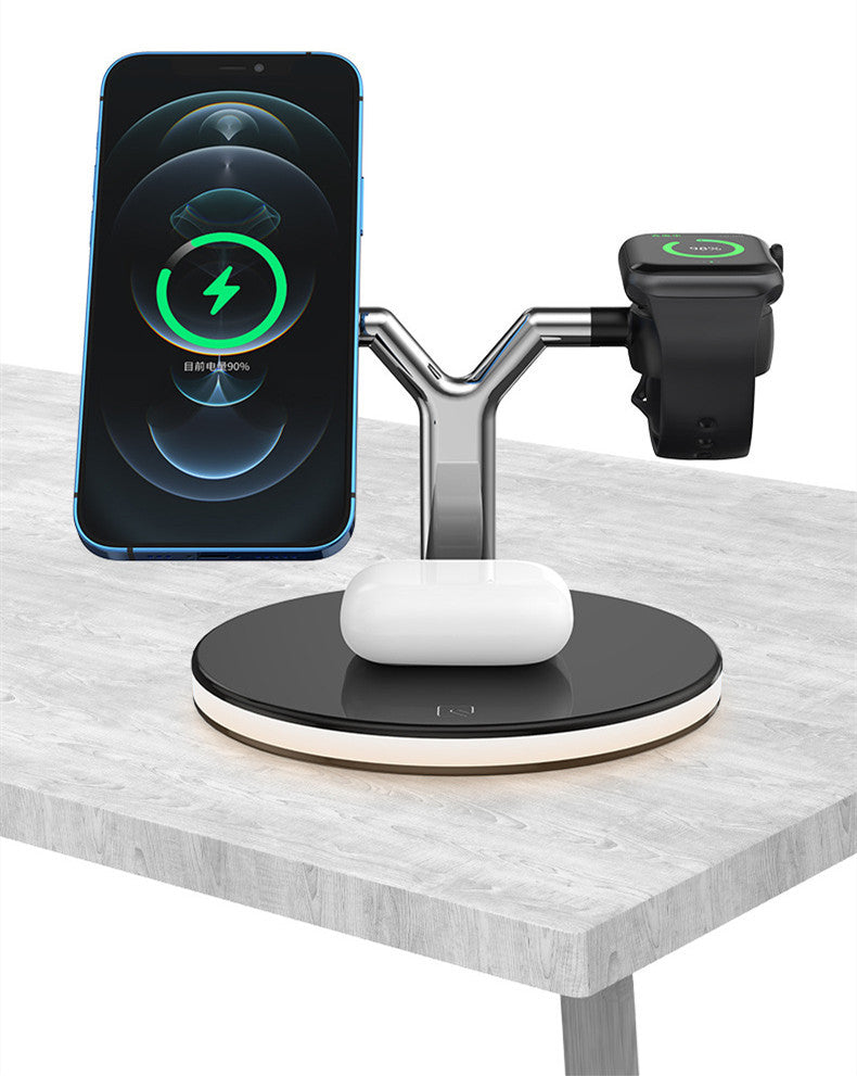 4 In 1 Wireless Magnetic Fast Charger Station