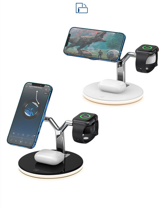 4 In 1 Wireless Magnetic Fast Charger Station