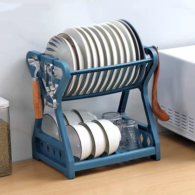 Double Stacking Dish Rack Draining Shelf