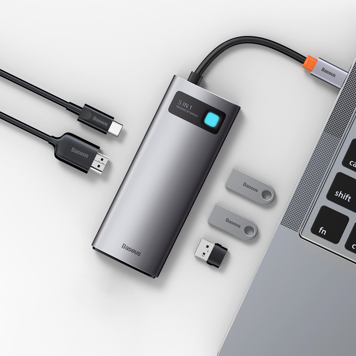 5 In 1 Multifunctional Type C HUB Docking Station