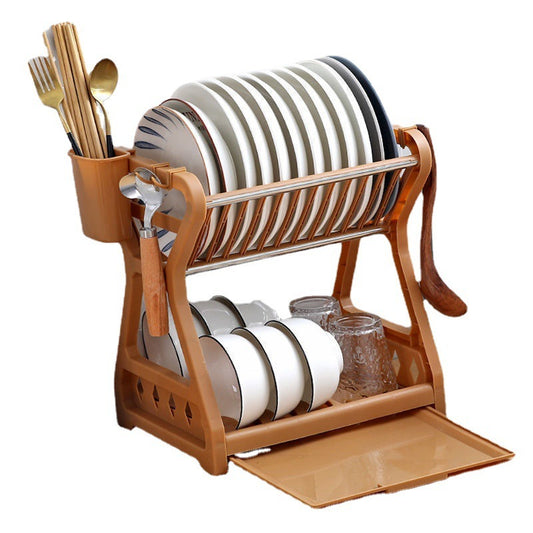 Double Stacking Dish Rack Draining Shelf