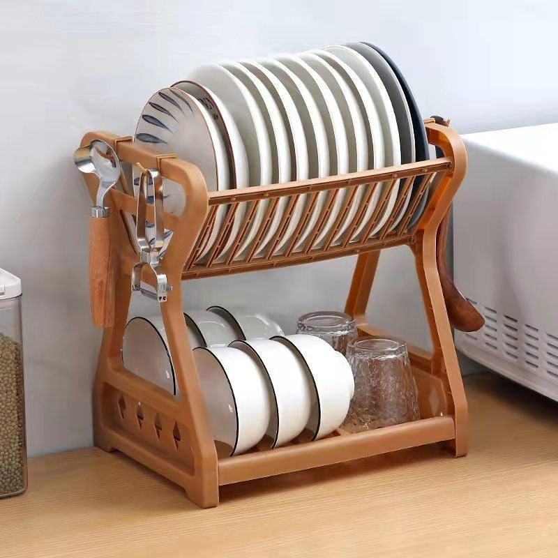 Double Stacking Dish Rack Draining Shelf