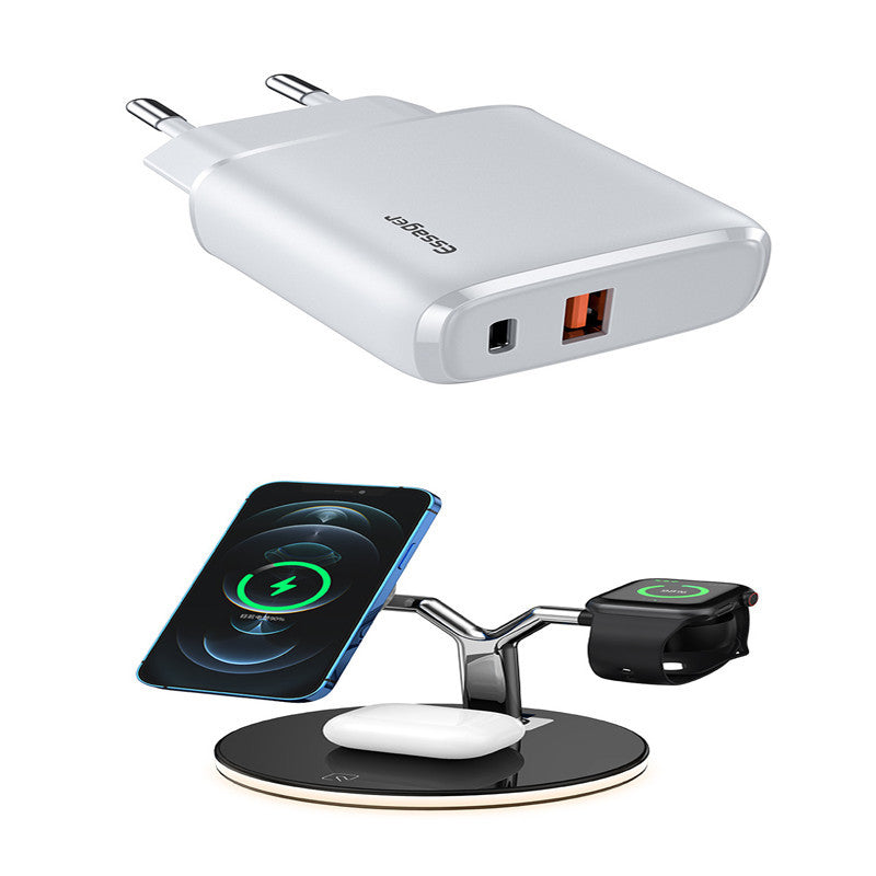 4 In 1 Wireless Magnetic Fast Charger Station