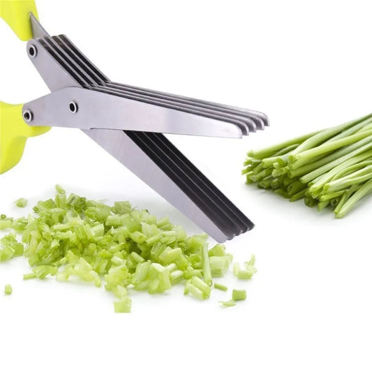 Multi-layer Stainless Steel Herb Scissors