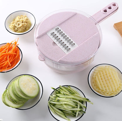 8 In 1 Vegetable Slicer Grater With Strainer