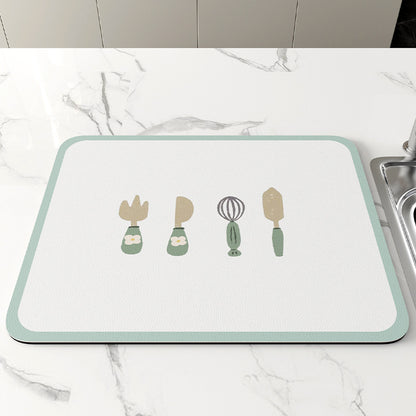 Heat Proof Kitchen Draining Mat