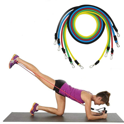 Resistance Bands Set Bodybuilding Home Gym Equipment Professional Weight Training Fitness Elastic Rubber Bands Workout Expander