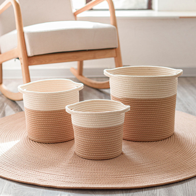 Hand-woven Clothes Storage Basket